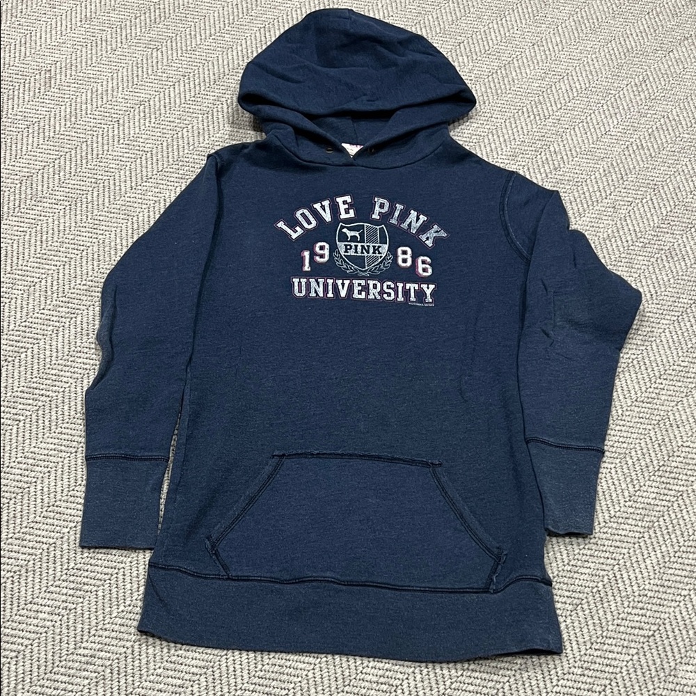 Vintage PINK Victoria's Secret Women’s Long Hoodie